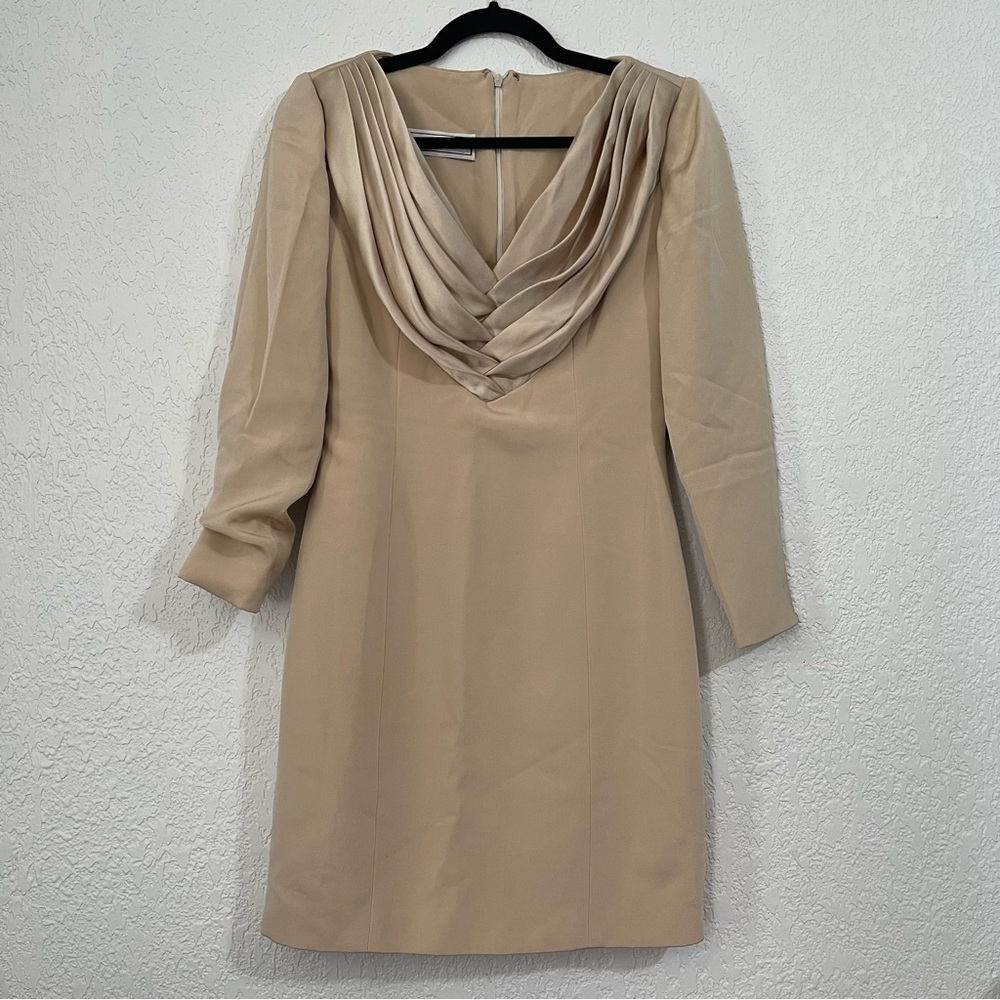 Roland Nivelais Cream Mini Dress Size 6